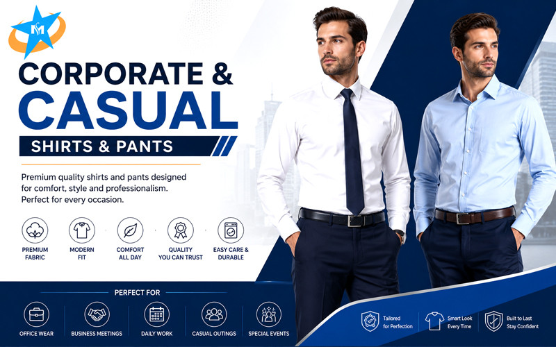 Corporate & Casual Shirts&Pants